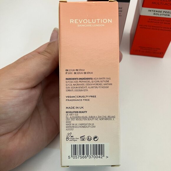 Revolution Skincare Serums Set Glycolic, Niacinamide & Multi Acid Peel 30ml 3set - Picture 5 of 12